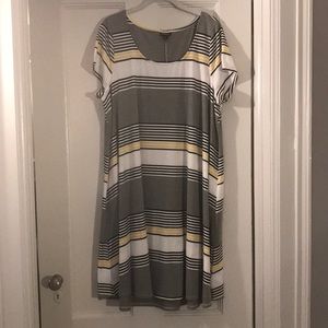Short sleeved stripe dress